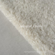 White Curly Imitation Sheepskin Fake Fur